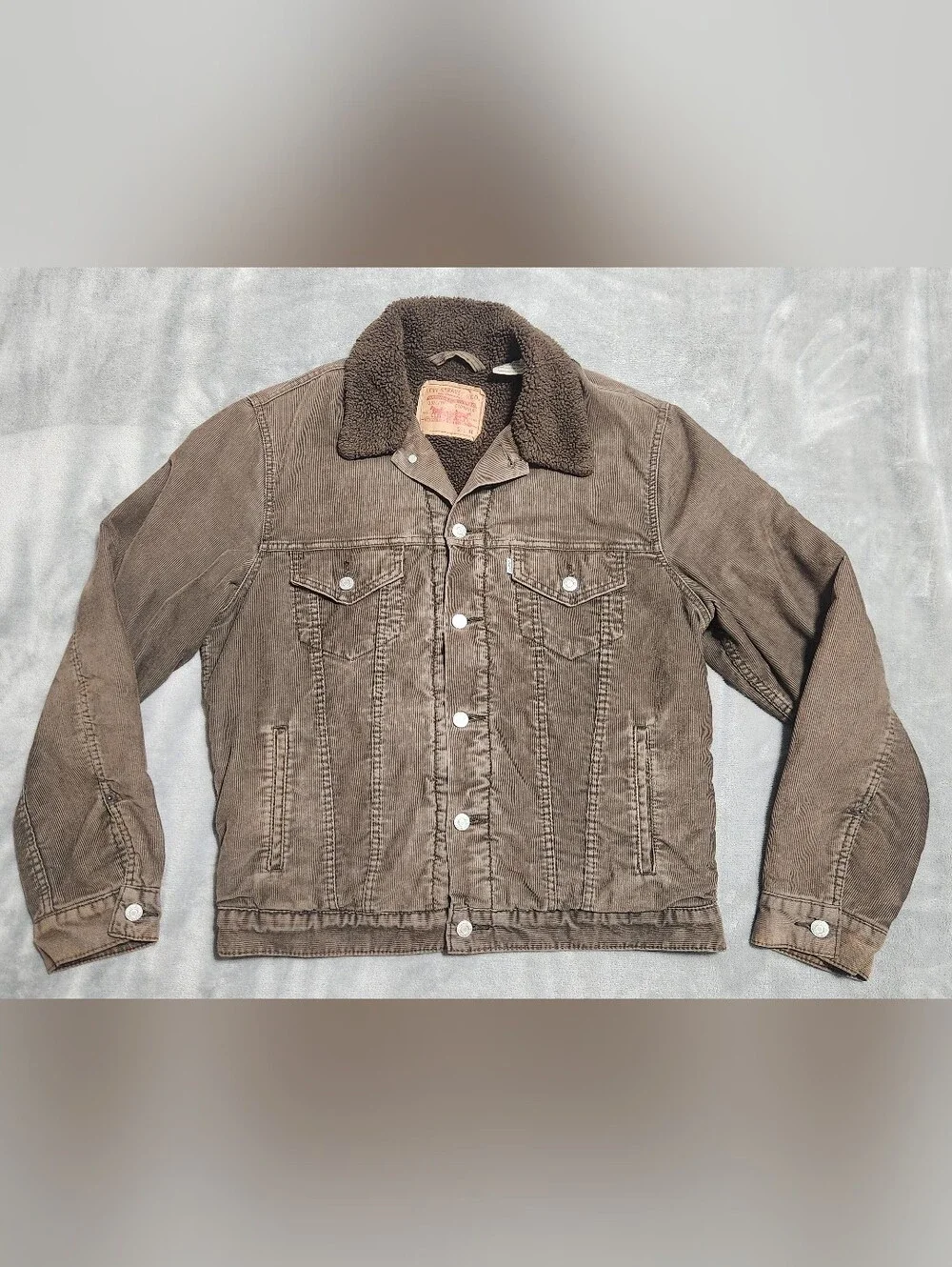 Levi's Brown Corduroy Sherpa Trucker Jacket M